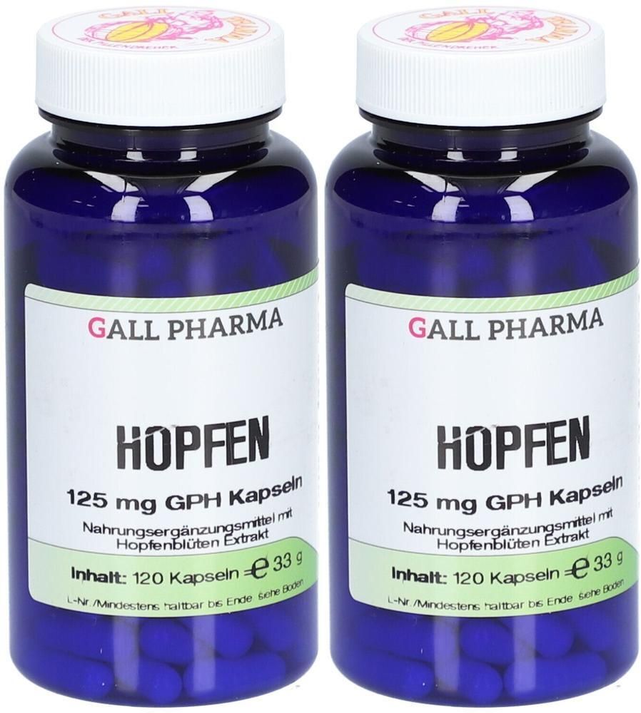 Gall-Pharma Hopfen 125 mg GPH Kapseln x2 2x120 St