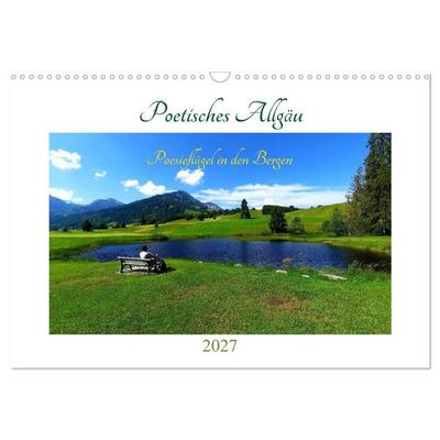 Poetisches Allgäu (Wandkalender 2027 DIN A3 quer), CALVENDO Monatskalender