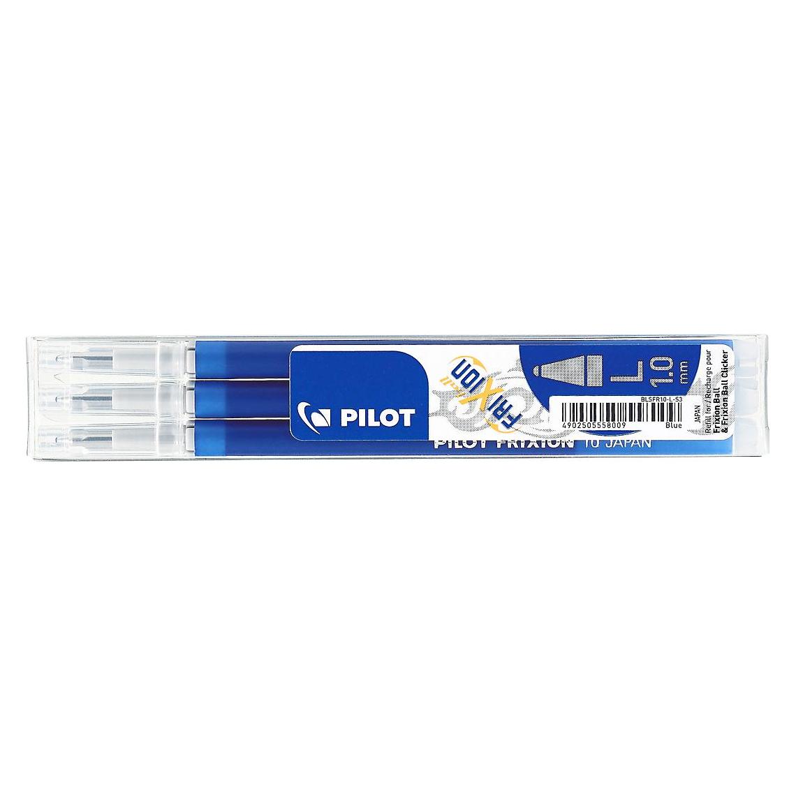 Pilot Ersatzminen FRIXON, Strichstärke 0,6 mm, versch. Farben, 3er-Set (Blau, 0.60 mm, 3 Stk.) (4902505558009)