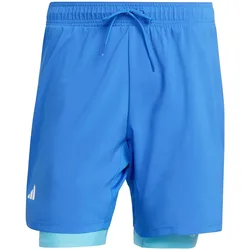 Adidas, Herren, Sporthose, Club 2in1 Shorts (S), Blau