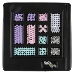 Eddy Toys Perlen Schmuck Bastelset Pastellfarben