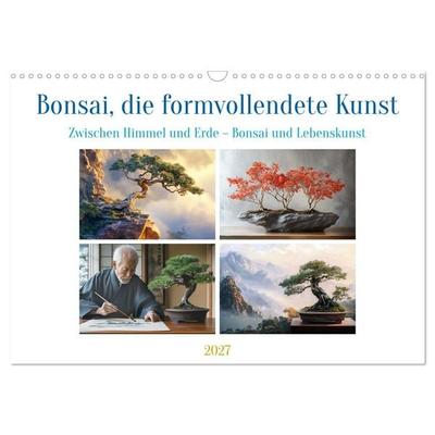 Bonsai, die formvollendete Kunst (Wandkalender 2027 DIN A3 quer), CALVENDO Monatskalender