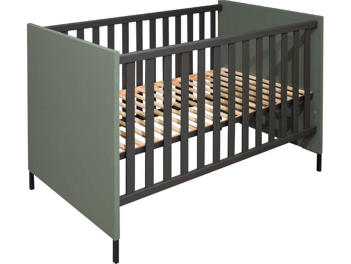 Mäusbacher Babybett, Metallfüße, Metallgriffe