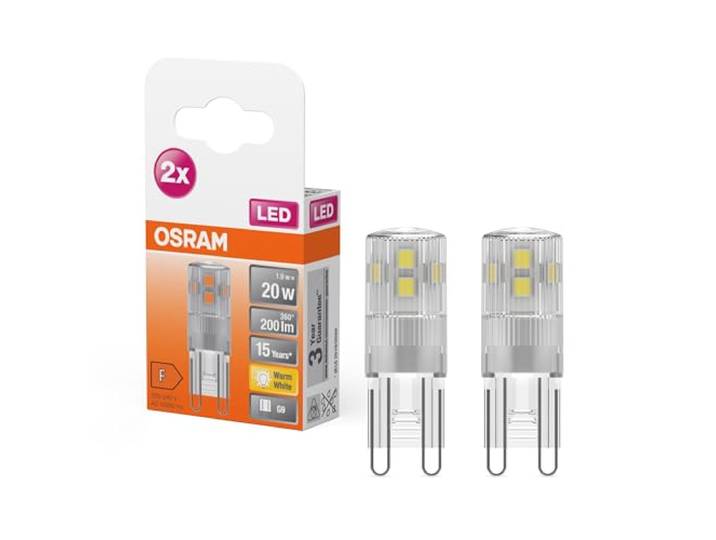 OSRAM LED PIN G9 Lot de 2 x Ampoule LED Culot G9\, 1\,90W = 20W équivalent incandescent Blanc chaud 2700K