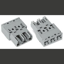 WAGO 770-253/062-000 Netz-Steckverbinder WINSTA MIDI Stecker, gerade Gesamtpolzahl: 3 25 A Grau 100 St.