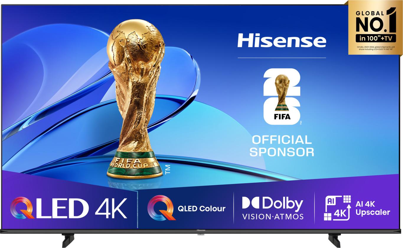 Hisense 58 '' E7Q | Hi-QLED Smart TV 4K 60 Hz, 147,3 cm (58"), 3840 x 2160 Pixel, QLED, Smart-TV, WLAN, Schwarz