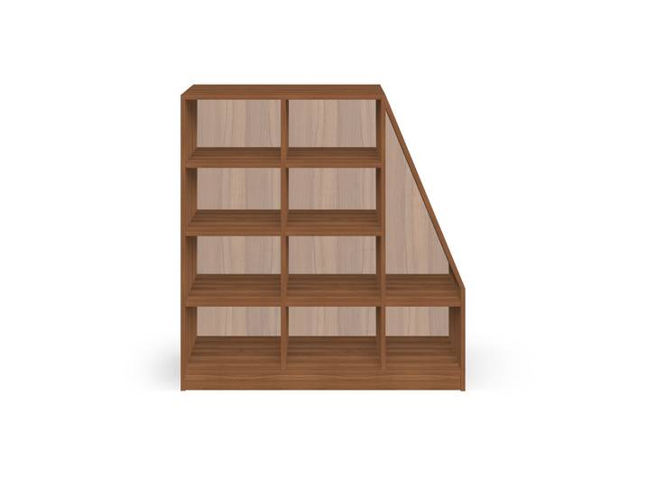 Niedriger Dachschrägenschrank Premium Dekore