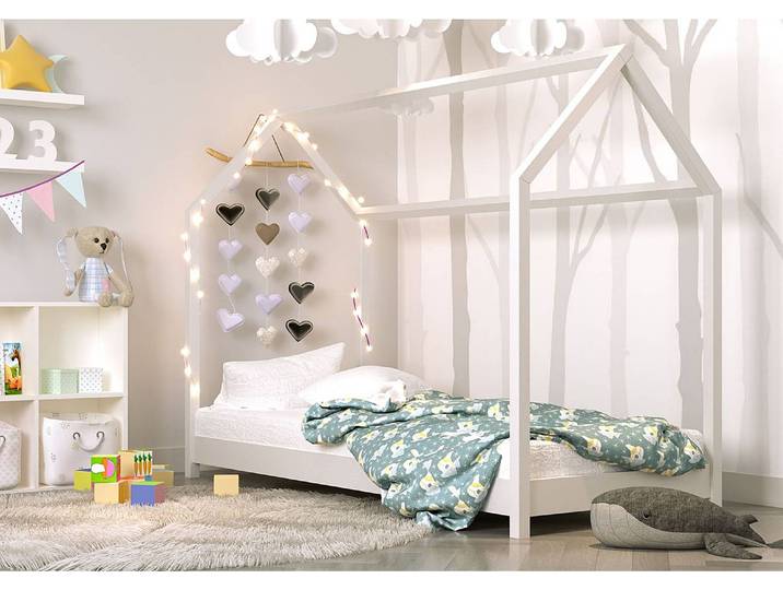Lit enfant Babydreams 80 x 160cm Marron/Blanc