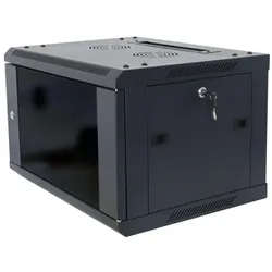 Allnet 19"Wandgehäuse, 12HE, 1-teilig, T600mm, Schwarz, zerlegt(Flat Pack), SMA-Serie (12 HE, 19 Zoll Rack), Serverschrank, Schwarz