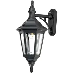 Elstead Lighting, Gartenbeleuchtung, Kinsale Aussen-Wandleuchte E27 46cm Schwarz IP44 Anti-Meerwasser (E27, IP44)