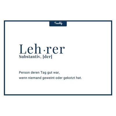 Teachly Postkarte, Lehrer Geweint oder ...