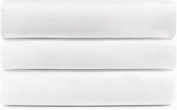 Superior Cotton Blend Hotel Quality White Fitted Sheet Set of 3
