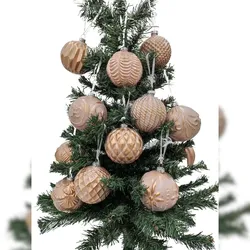 12 Glas-Weihnachtsbaumkugeln 8cm Christbaumschmuck Weihnachtsdeko Baumschmuck