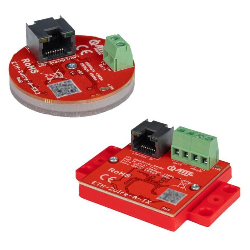 Atte Utp / 2-Draht Konverter Set Für Lan+Poe übertragung Eth-2wire-A-Set2 Set Mit 2 Stück (Netzwerk Zubehör) (ETH-2WIRE-A-SET2)