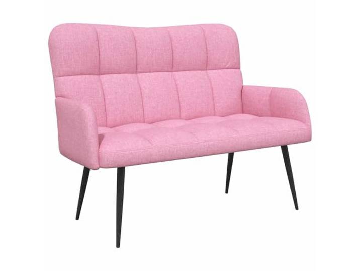 Makastle 2 Sitzer Sofa Couch Rosa 115 x 61 x 87 cm Stoff