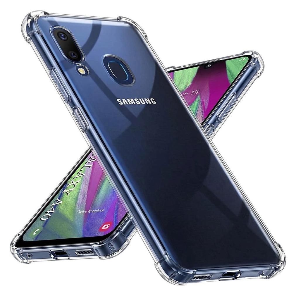 Techsuit - Shockproof Clear Silicone - Samsung Galaxy A40 - Clear (Samsung Galaxy A40) (56365381)