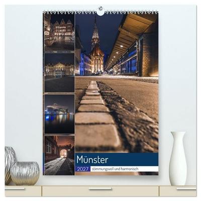 Münster - stimmungsvoll und harmonisch (hochwertiger Premium Wandkalender 2027 DIN A2 hoch), Kunstdruck in Hochglanz