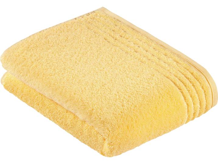 Badetuch VOSSEN Vienna Style Supersoft , gelb (citro), B:67cm L:140cm, Walkfrottee, Baumwolle, Handtücher, Badetuch, Supersoft Baumwolle