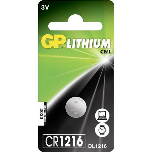 GP Knopfzelle CR1216 3V 25 mAh Li-MnO2 GPCR1216STD144C1