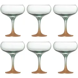 Bloomingville - Signe Cocktail Glass - Multi, Cocktailgläser, Mehrfarbig