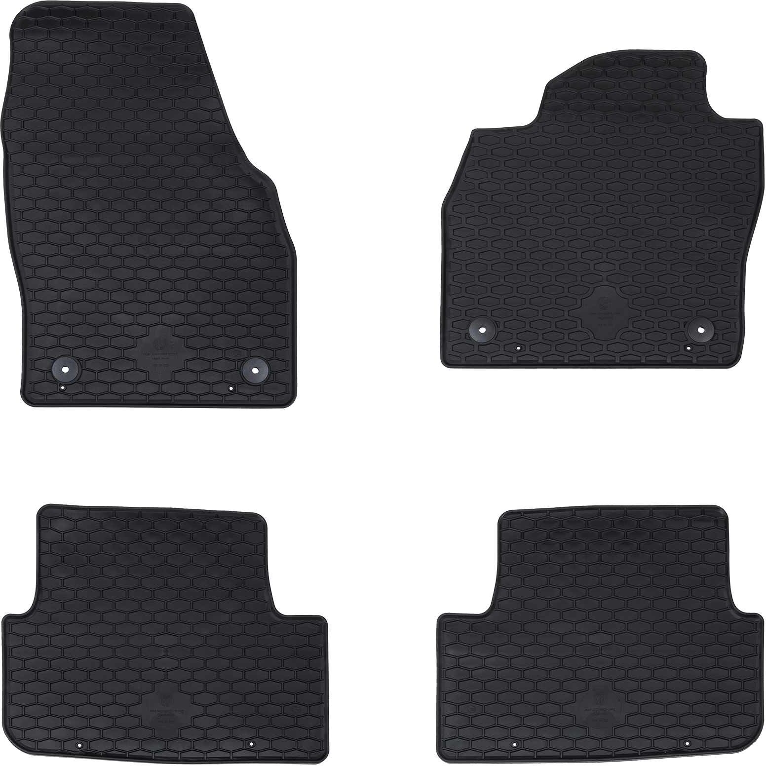 vidaXL Tapis de voiture 4 pc