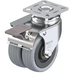 Blickle, Möbelrollen, LDA-VPA 75K-FI, Roller, 250 kg, Grau, Stahl, Deutschland, 1 Stück(e), 101 mm