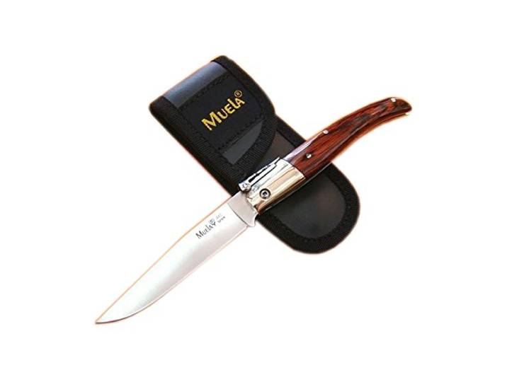 Electropolis Billet Messer Muela PQ, Cachas Korallen und Alpaka gepresstem Holz, Blatt-Mehrzweck 10 cm + Geschenkkarte