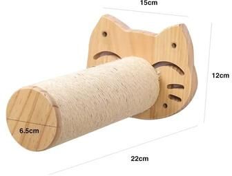 Uplift Picks Wall Mounted Cat Climbing Shelves With Hammock Steps And Wooden Jumping Platforms cat Face A