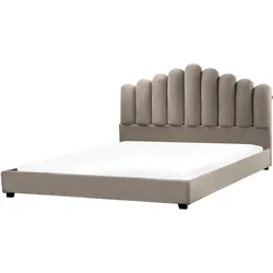 BETT mit Lattenrost 180/200 cm Taupe Vincennes