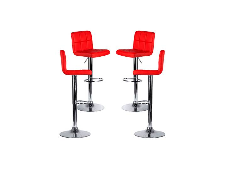 4er Set Casper Hocker - Rot