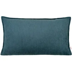 KISSENHÜLLE HYggelig No.1 nord-blau Cord-Samt 50/30 cm