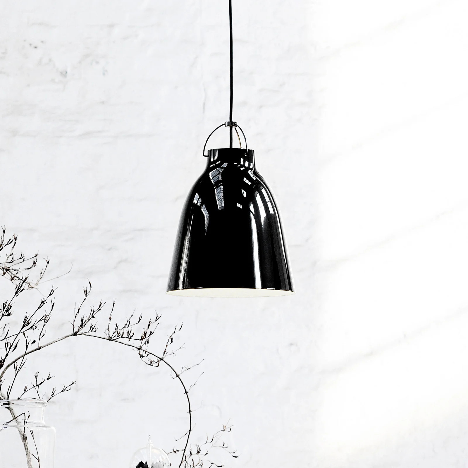Fritz Hansen Caravaggio P2 hanglamp zwart metaal