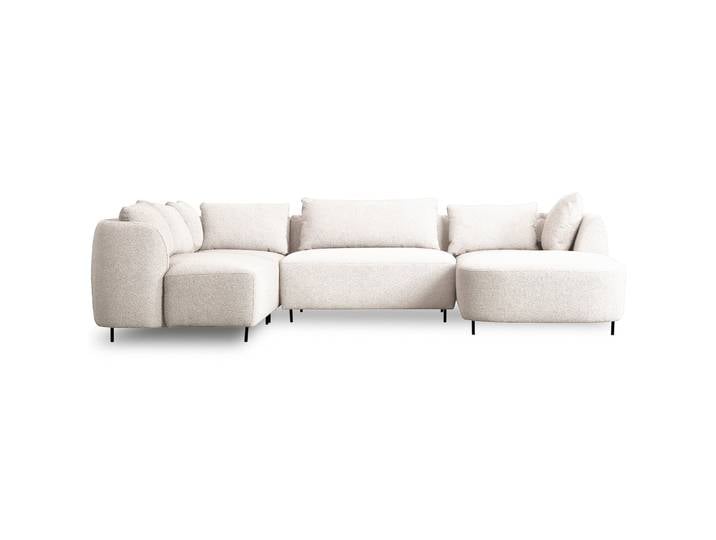 Modulares Lanomi Ecksofa U-förmig, linksseitig, cremefarbenes