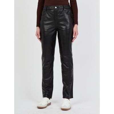 Lederhose JCC "31019444", Damen, Gr. 40, Normalgrößen, schwarz, Obermaterial: 100% Lammleder, Hosen 5-Pocket-Hose