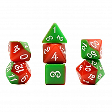 Dice4friends Würfelset Fable - Kiss the Frog (Rot/Grün) 300071