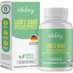 Lions Mane 60.000mg Hericium Erinaceus Hochdosiert 180 ST