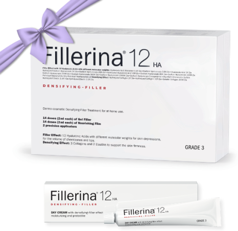 Fillerina 12 Filler Intensivo 2x30ml + Fillerina 12 Creme de Dia 50ml - Grau 3