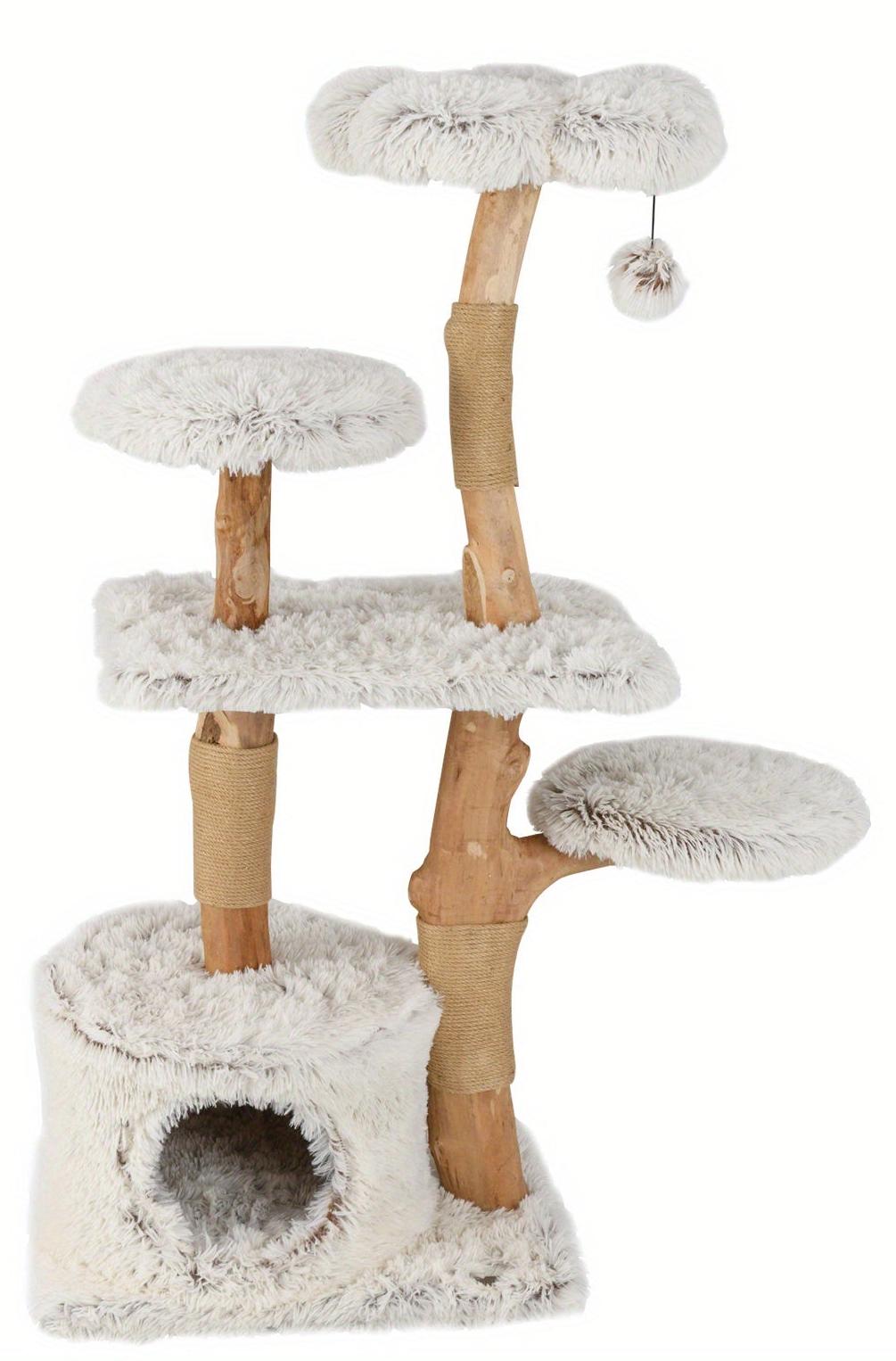 Kratzbaum - Katzenbaum - Katzenhaus - Kratzmöbel - Katzenkorb - 134 cm hoch