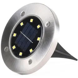 Benson Garden, Gartenbeleuchtung, LED Garten Bodenleuchte, Solar, IP44, 8er Set (IP44)