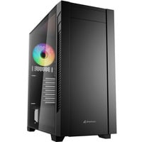 S25-W2 ARGB, Tower-Gehäuse schwarz, Tempered Glass, Modell 2026