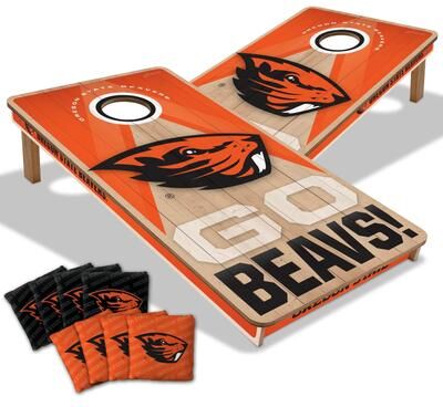 Skip's Garage Oregon State Beavers NCAA 2x4 Professional Cornhole Board Set