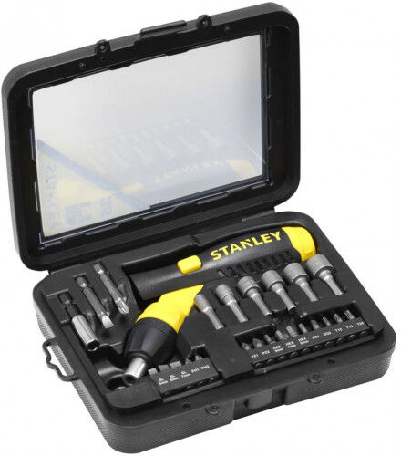 Stanley 0-63-022 Cliquet manche révolver, coffret 25 pieces