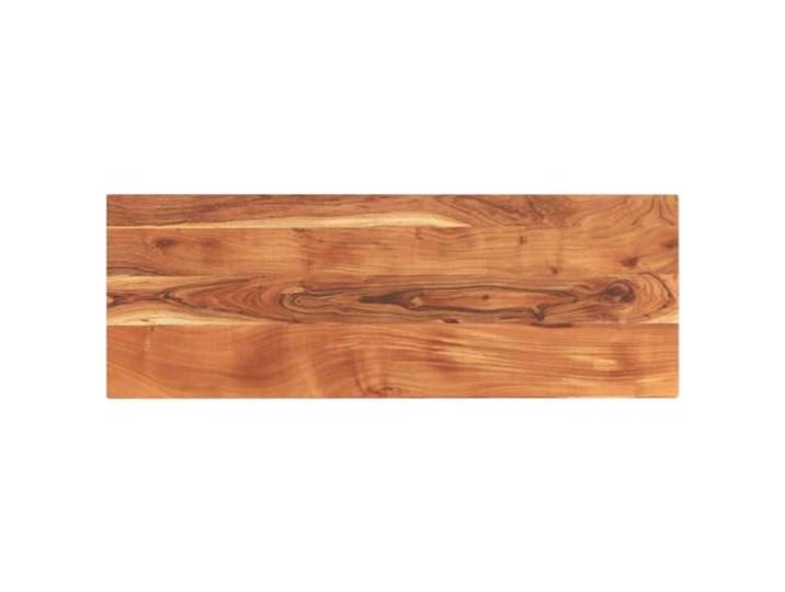 hliofuir Tischplatte 140x60x3,8 cm Massivholz Akazie Rechteckig Robuste Ersatzplatte fuer Esszimmer oder Buero, ideal zur Kombination mit individuellen Tischbeinen.