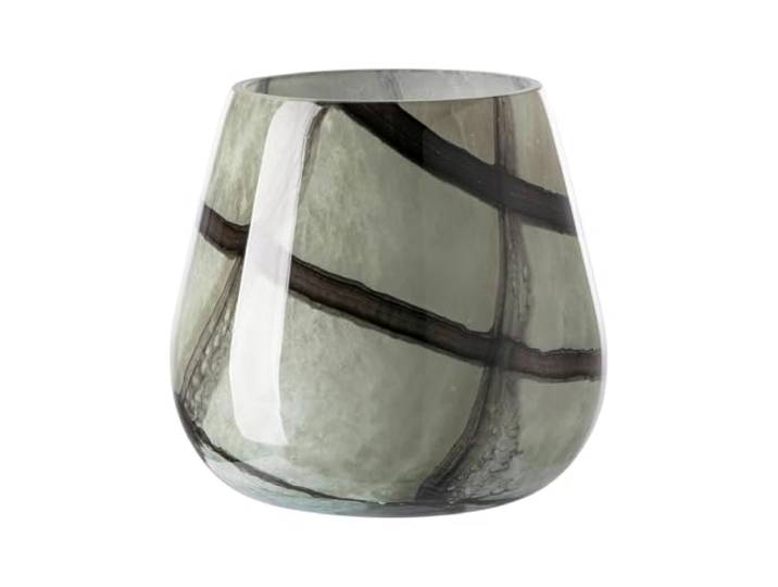 Fink Marly/Vase,Windlicht,schwarz,Salbei/H.17cm,D.18,5cm