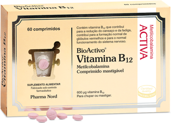Bioactivo Suplemento Sistema Nervoso Vitamina B12 60 comp