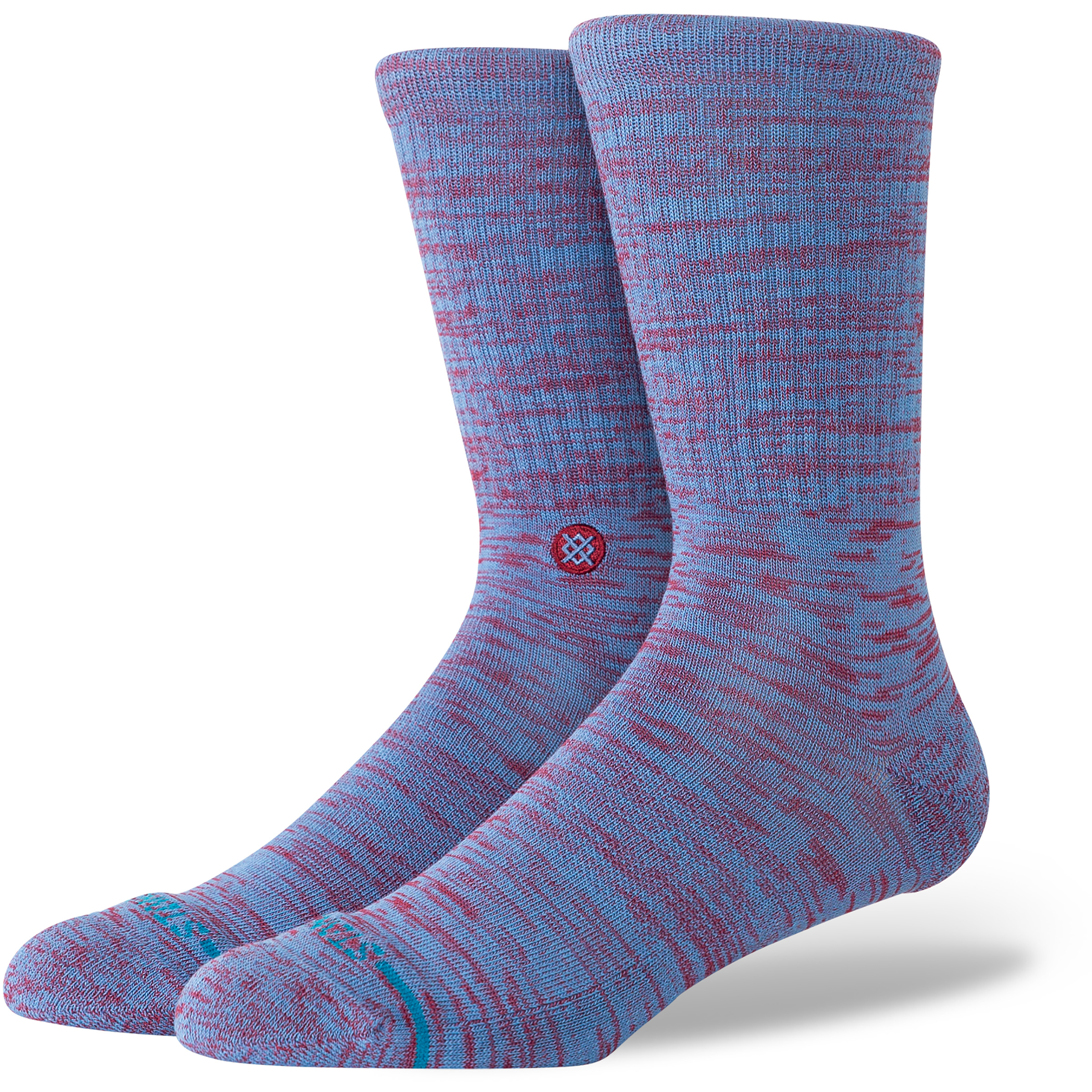 Stance Marled Crew Freizeitsocken blau Größe 43 Trekking Hautfreundlich