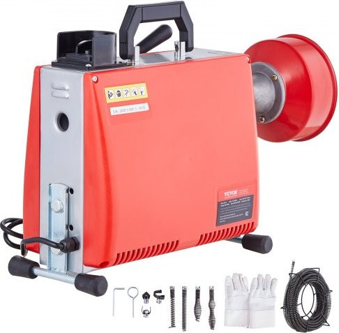 Vevor Elektrische buisreinigingsmachine, Rood, 310 gram