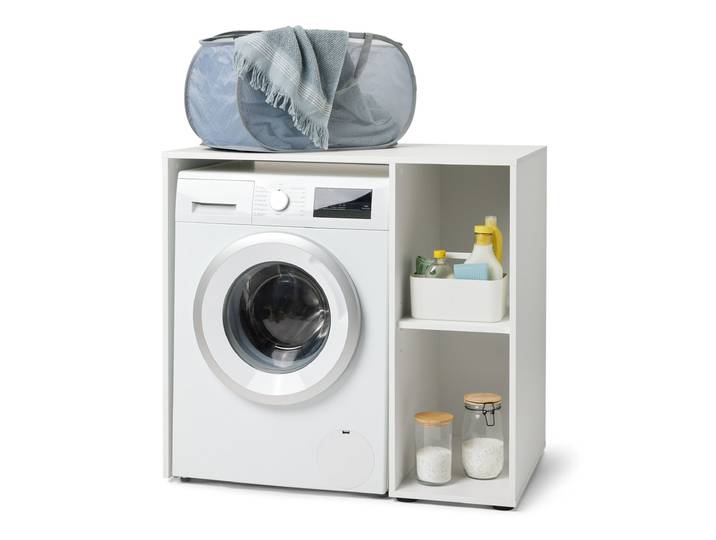 Tchibo - Waschmaschinenregal mit seitlichem Stauraum - 97x60x91cm - weiß -
