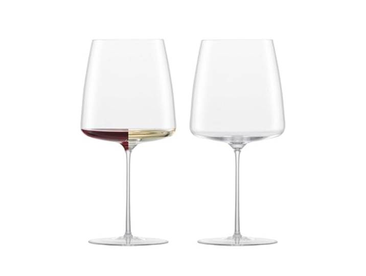 Zwiesel Glas Handmade Simplify handgefertigte Glaswaren, 750 ml, Rotwein, 2 Stück