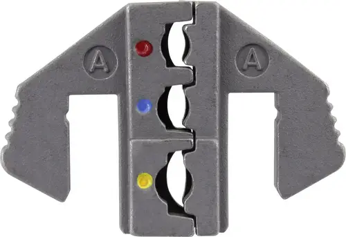 TOOLCRAFT PLE-0A Crimp-Einsätze Isolierte Kabelschuhe, Isolierte Flachstecker Quetschbereich: 0.5 bis 6mm² Passend für Marke